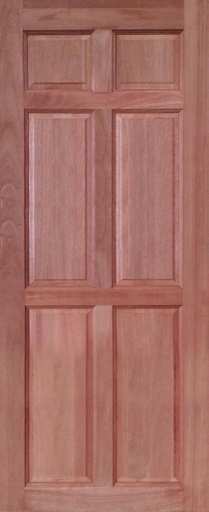 [1205175201013A328002000] ประตูกวางแดง 6 ฟักตรง ขอบ 5 32x800x2000
